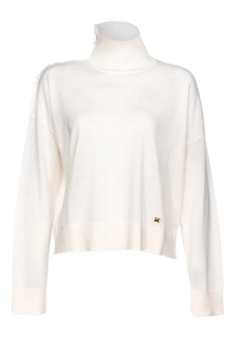 WOOL TURTLENECK WITH RUFFLES PINKO | sweaters | 101992 A189Z12